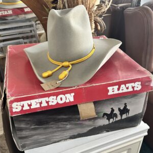 Stetson hat on its box
